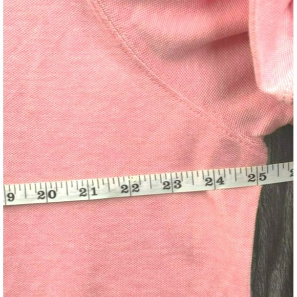 The Foundry Supply Co Men's Size XLT 1/4 Button Up Polo Shirt 100% Cotton Pink - Picture 7 of 8